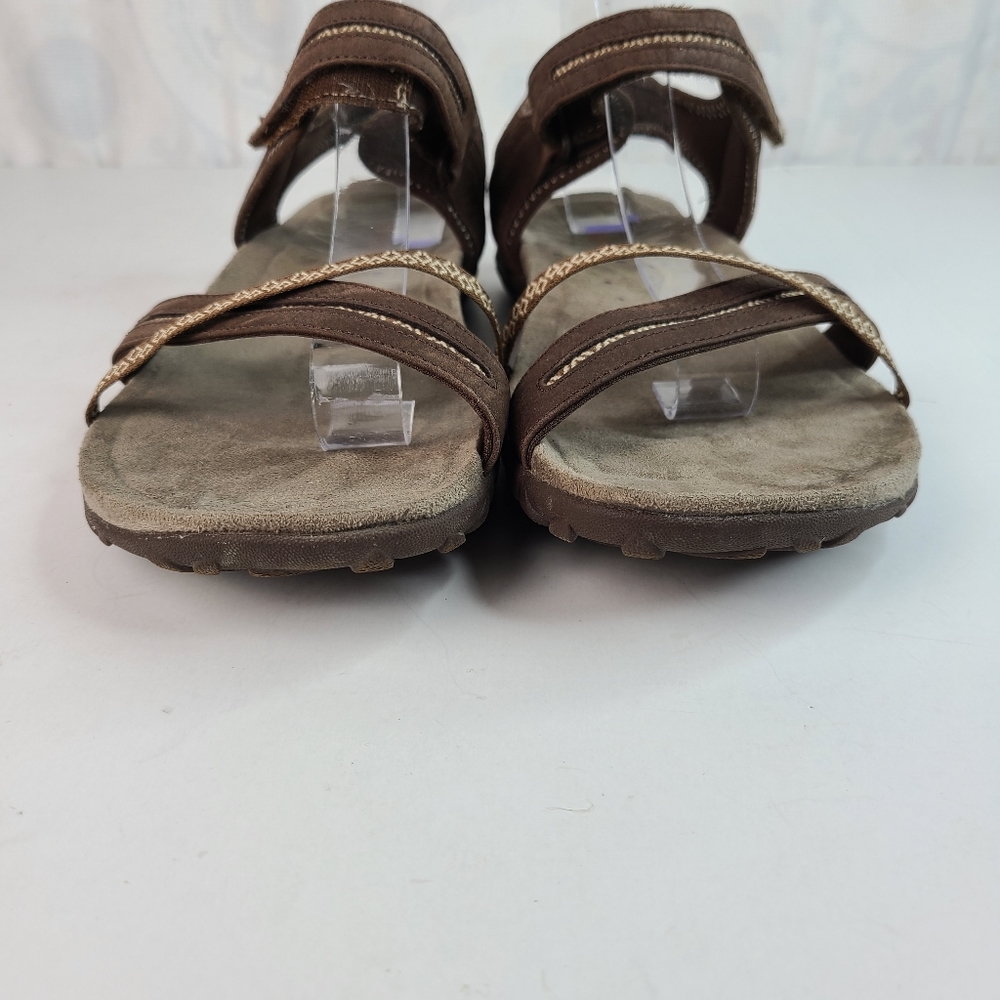 Merrell Terran Cross II brown and cream strappy active sandals women's Sz 10 - Picture 5 of 13